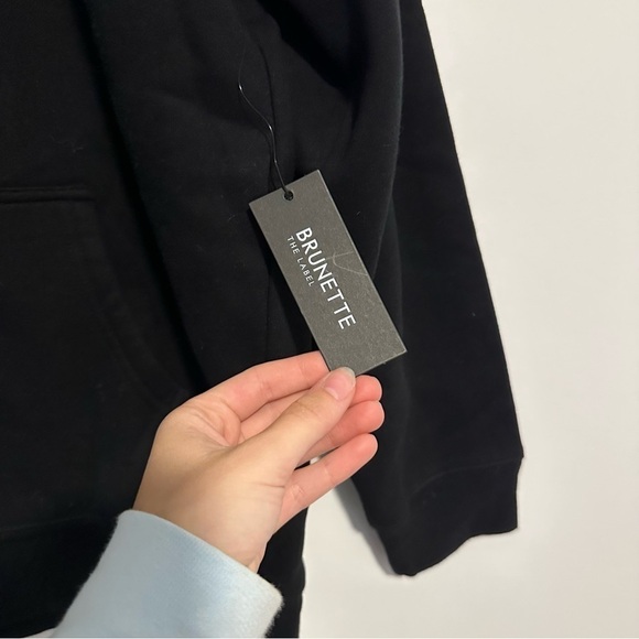 New brunette the label babes supporting babes black sweatshirt - Picture 8 of 12